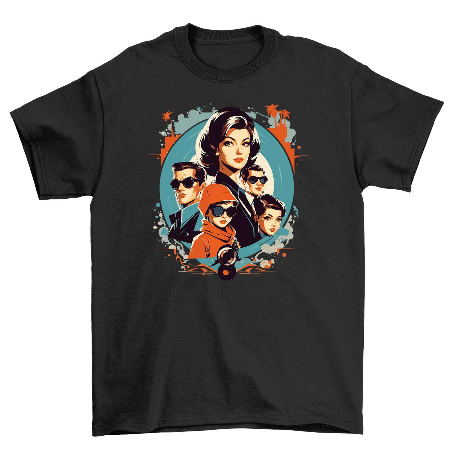 

Retro_8 T-Shirt Mens Womens Tees Top - Level Up in Style! Bright colors, Funny Design, Unisex fit. Pe 2XL
