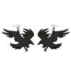Gothic Crow Earrings Simple Earrings Ear Jewelry Drop Earring Acrylic Material