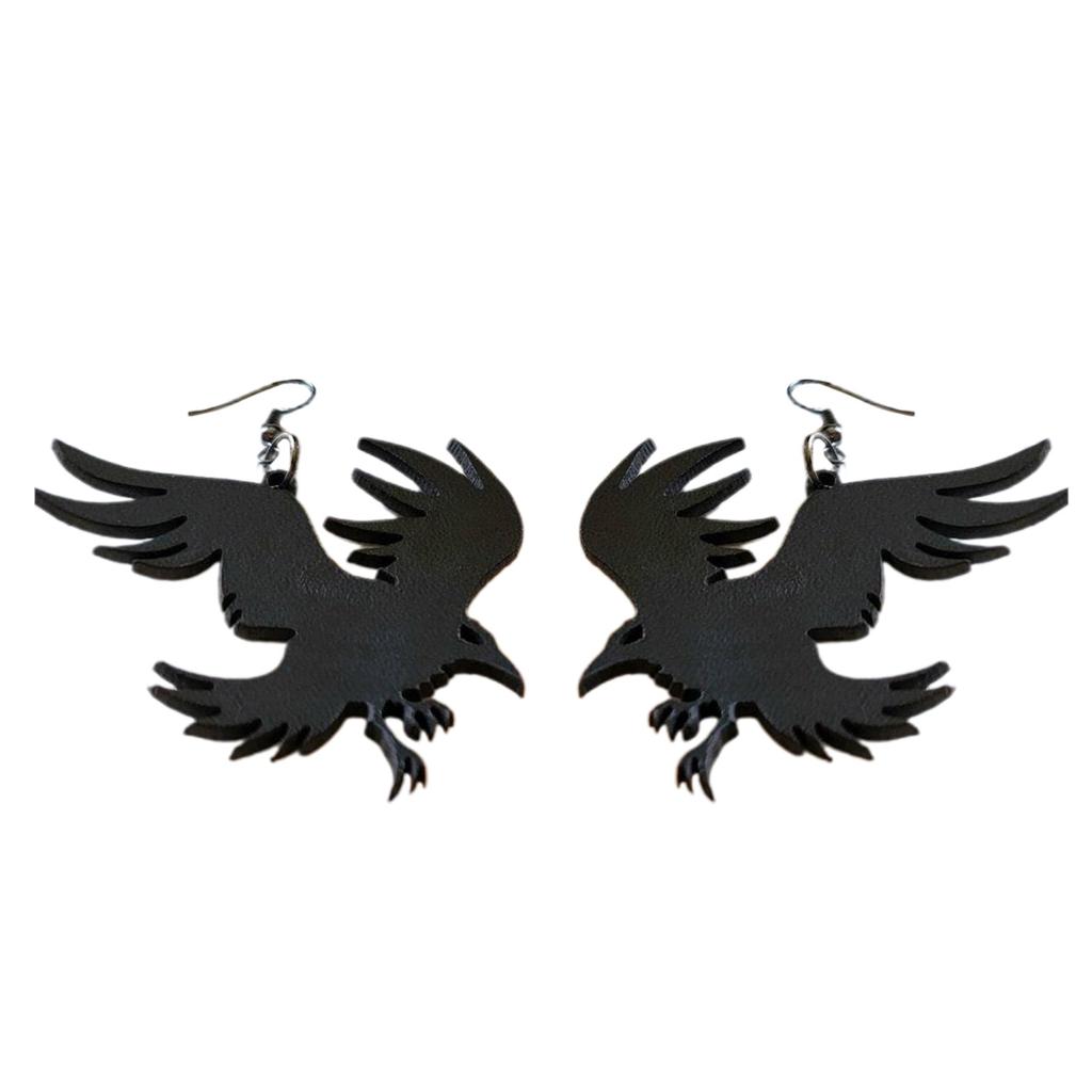 Gothic Crow Earrings Simple Earrings Ear Jewelry Drop Earring Acrylic Material