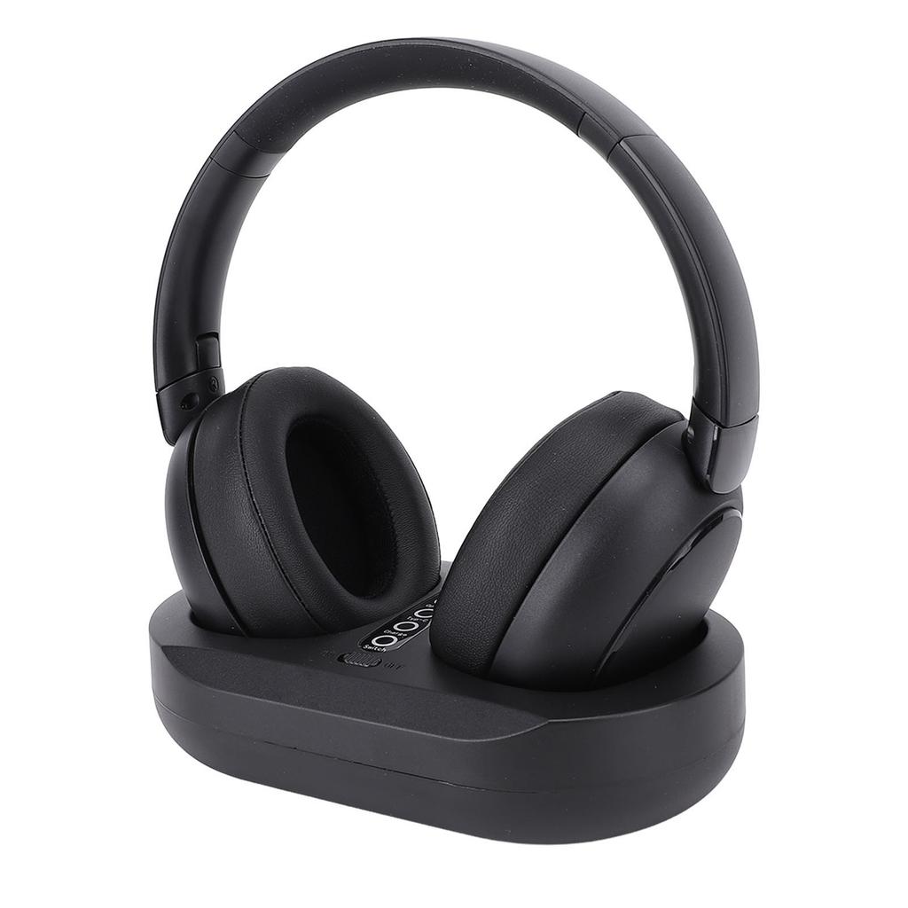 Wireless Headphone for TV Watching 2.4G Bluetooth 5.3 Wireless TV Headset with Charging Base for Seniors Elderly