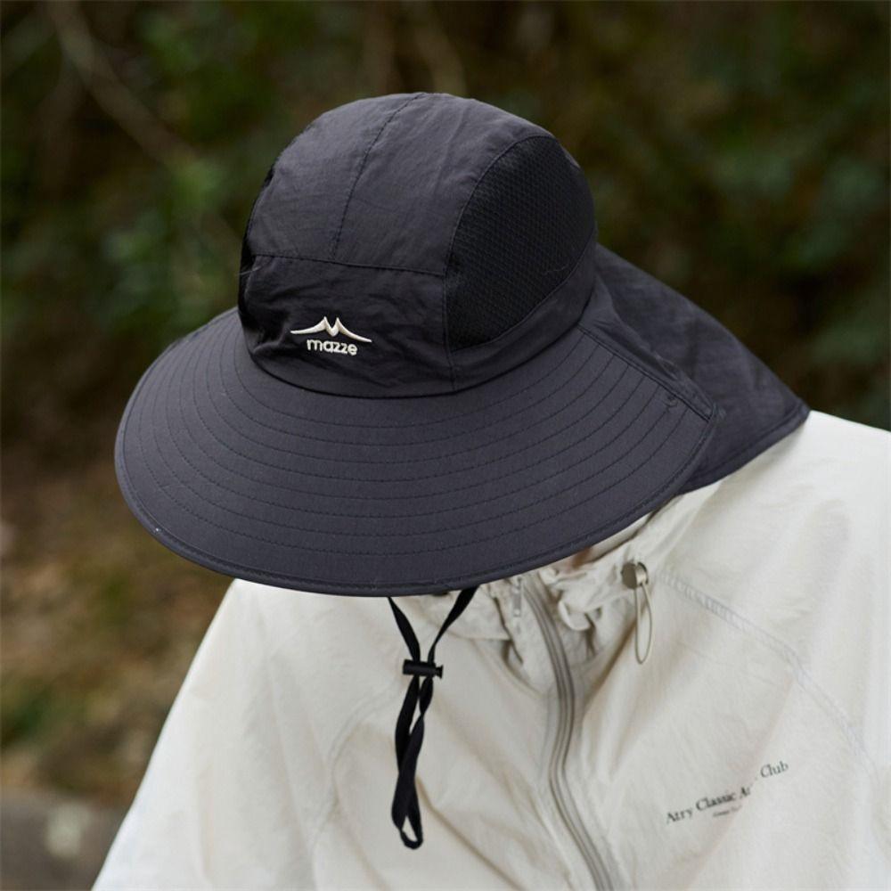 Sunscreen Men Fishing Hat UV Protection Foldable Bucket Hat Breathable Male Fisherman Cap Men