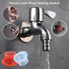 Faucet Leak-proof Sealing Gasket Valve Threaded Pipe Hose Silicone Sheet Washer Seal O Ring for Plumbing Plug Prevent Leakage