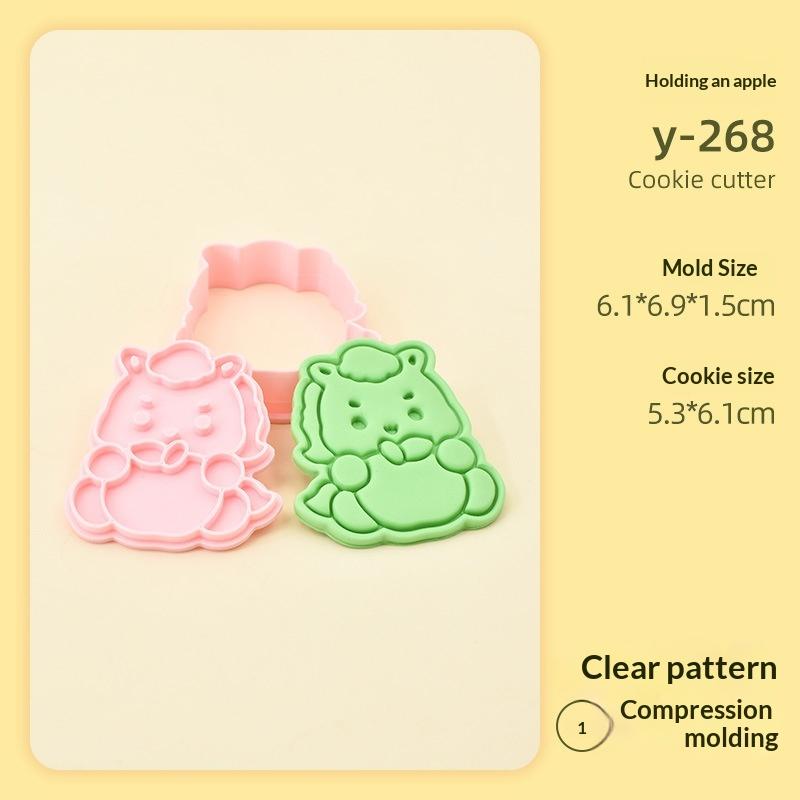 2026 DIY Chinese New Year Cartoon Biscuit Mould Cookie Cutter 3D Pressing Baking Mould Spring Festival Decorating Tools