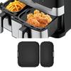 2Pcs/Set Silicone Air Fryer Liner Anti-stick Design Air Fryer Pan Air Fryer Baking Tray  Oven