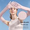 Women's Summer Fingerless Sun Protection Gloves for Cycling & Driving - Anti-Slip, Breathable, Ice Silk Long Sleeves XG49
