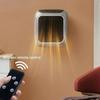 800W Mini-Heizung für Zuhause Kleine Badezimmer Heizlüfter Wandmontierte PTC-Keramik-Elektroheizung mit Fernbedienung Haushalt