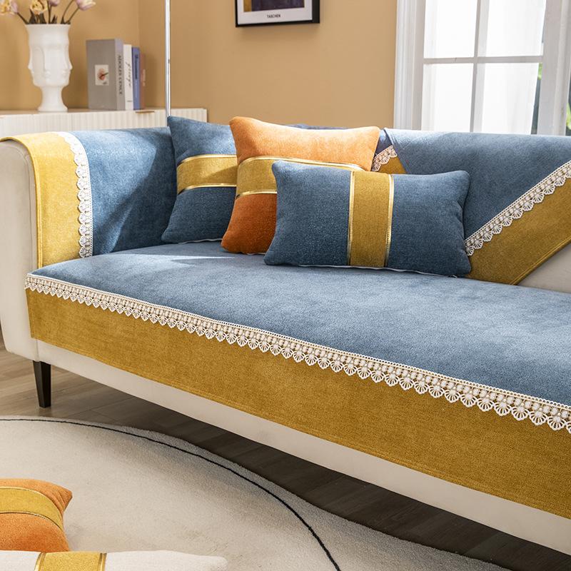 Суцільний колір Високоякісна диванна подушка Тканинний рушник Нековзкий Простий Сучасний зручний для шкіри Чотирисезонна універсальна спинка