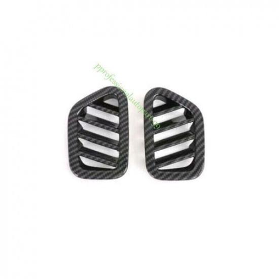 For Hyundai Venue - 2024 Carbon Fiber Dash L&R AC Air Outlet Vent Cover