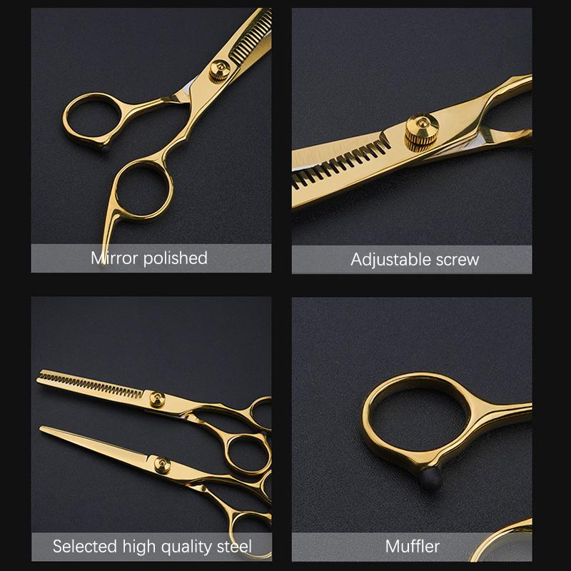 Professional 6 Inch Hair Scissors Thinning Barber Cutting Hair Shears Scissor Tools Hairdressing Scissors