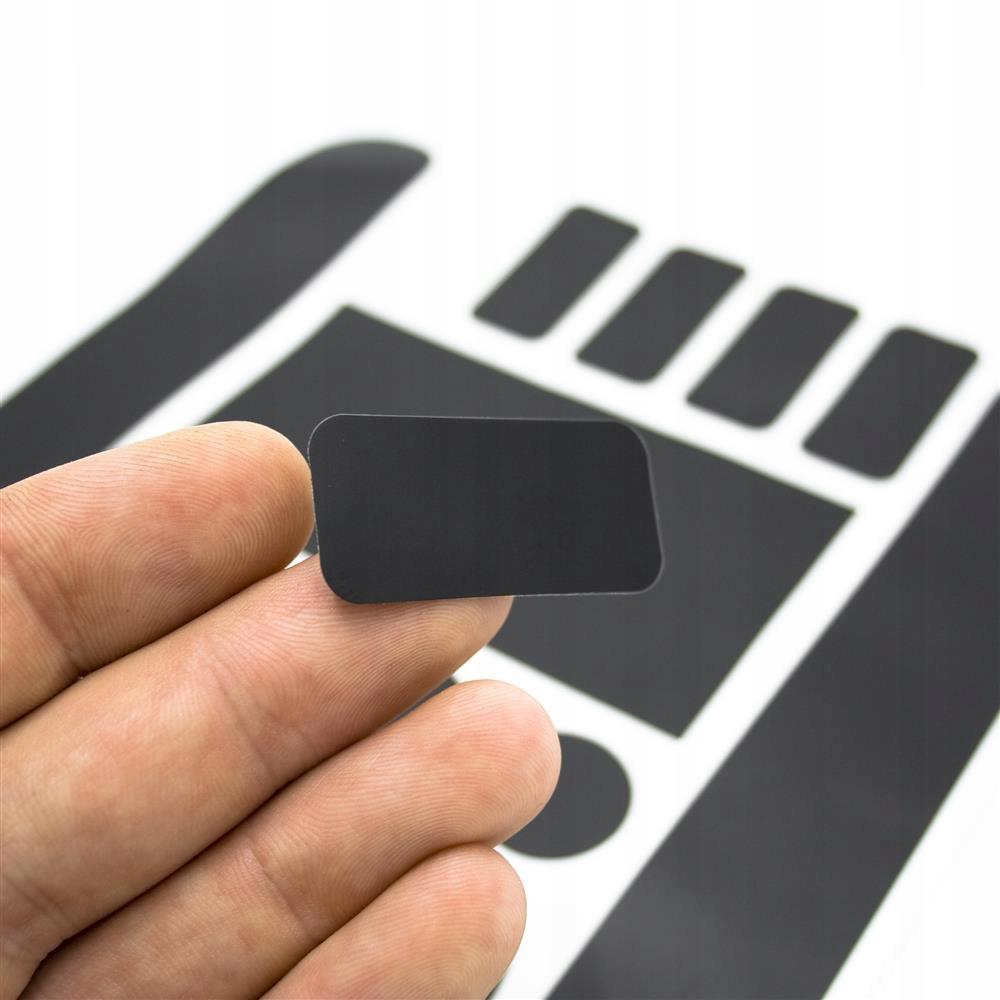 Protective Stickers For Frame Black Matte, 20 Pcs.