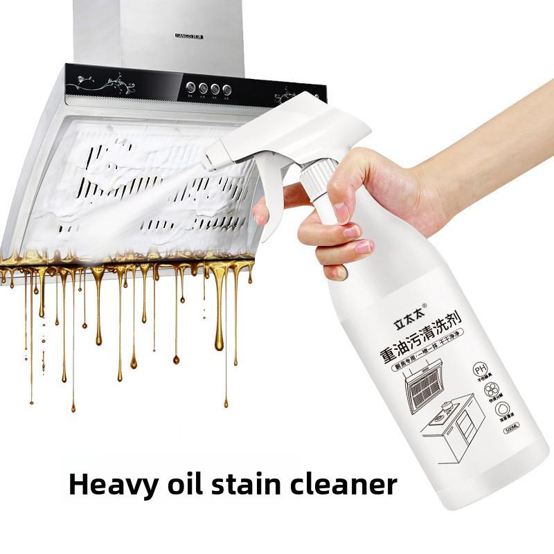 Pulitore Pesante per Macchie d'Olio 500ml Agente Pulente per Cappa da Cucina Sgrassatore Universale da Cucina Detergente Potente