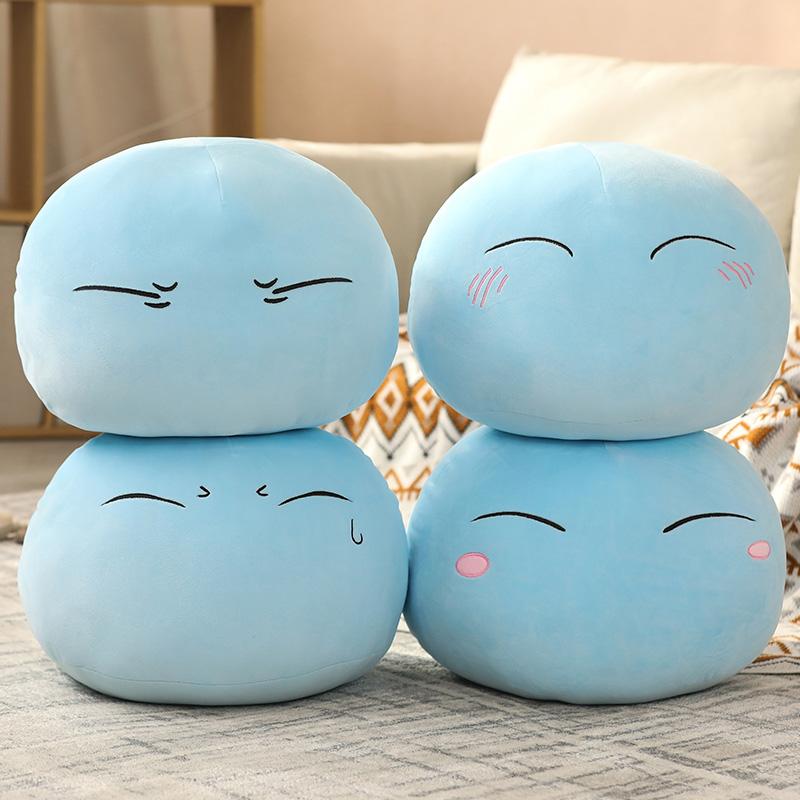 28/45/55cm Rimuru Tempest Plush Toys Anime That Time I Got Reincarnated As a Slime Throw Pillow Back Cushion Soft Gift For Boys