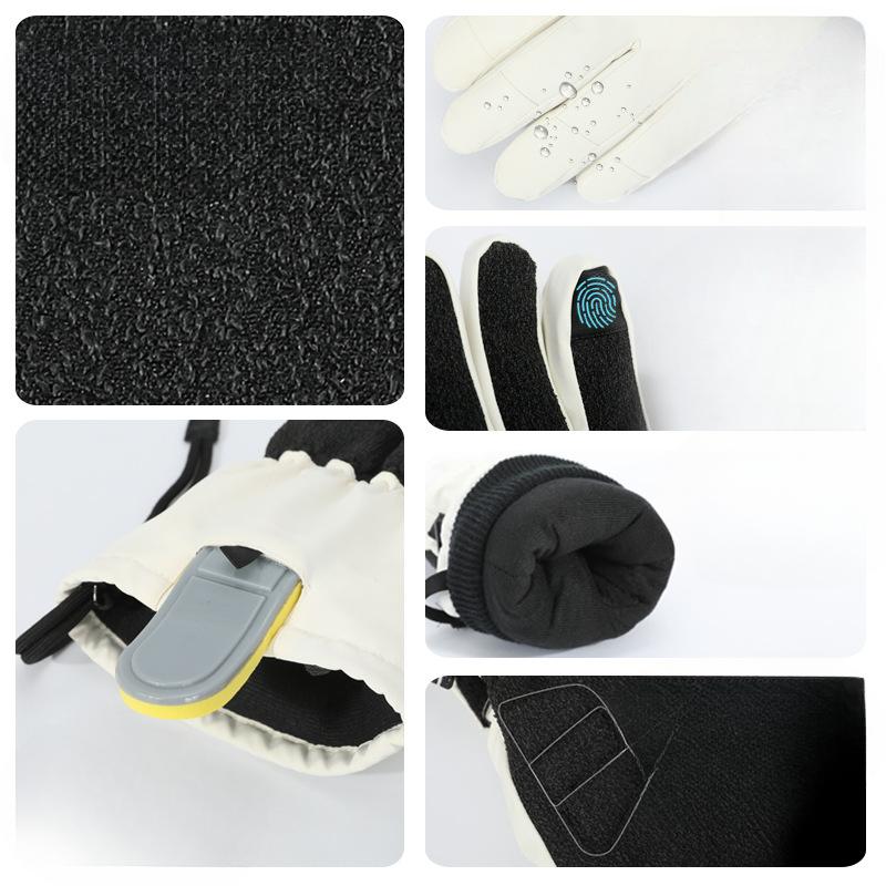Winter Warm and Waterproof Ski Gloves for Men Thickened Waterproof for Outdoor Use  and Built In Wrist Guards for Women