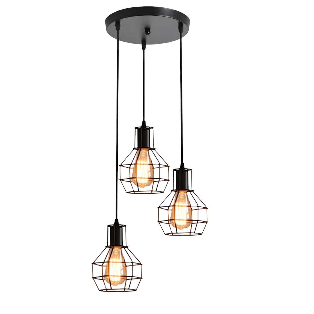 American Country Retro Industrial Style Chandelier LED Personalized Creative Restaurant Hotel Room Iron Grenade Chandelier