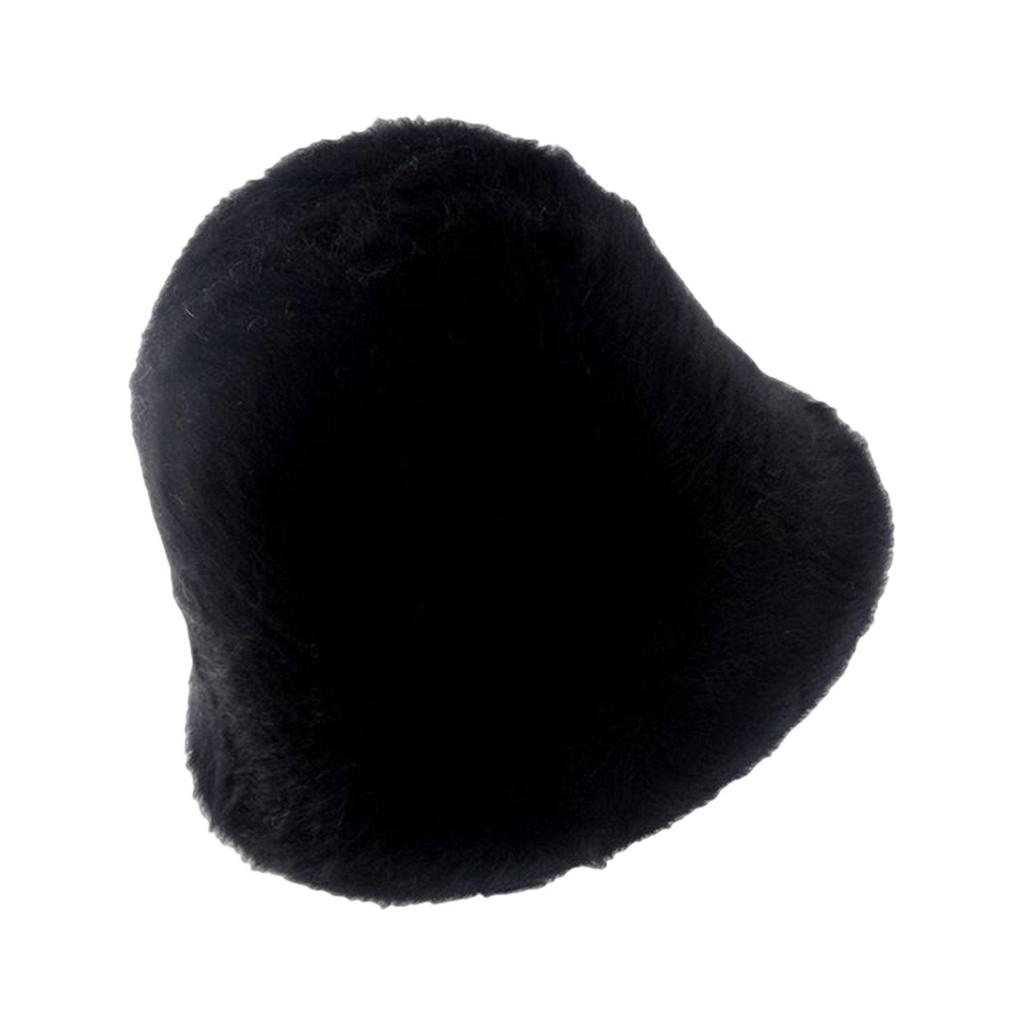 Soft Plush Bucket Hat Female Adult Fisherman Cap Beanie Windproof Fashion Womens Winter Fisherman Hat for Cycling Travel Hiking