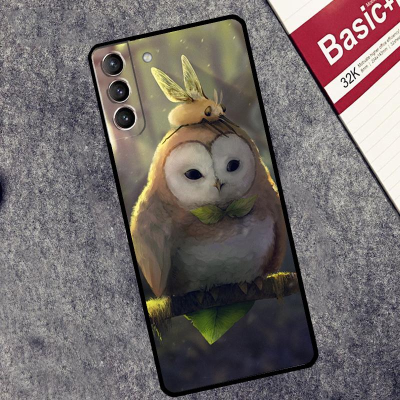 Animal Owl Case For Samsung Galaxy S25 S26 Ultra S20 S22 S23 S24 Ultra S21 Plus S10 S25 FE Cover Coque