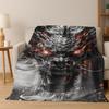 Magic Dragon Mythology Art Chinese Loong Cartoon Flannel Blanket,Cozy Soft Throw Blanket for Home Bedroom Bed Sofa Cover Kid