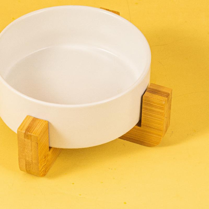 Nice Ceramic Cat Bowl Cat Food Basin Anti-overturn Drinking Water Cat Bowl Dog Cat Feeding Drinking Water Pet Bowl Dog Bowl