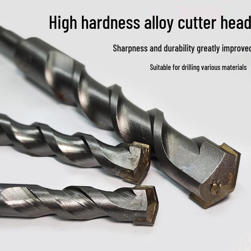 Square Shank Alloy Impact Chisel for Concrete, Cement, and Stone - Electric Hammer Drill Bit and Rock Breaker Tool