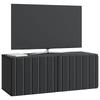 Wall Mounted TV Cabinet Black 78.5 X 31 X 30 Cm