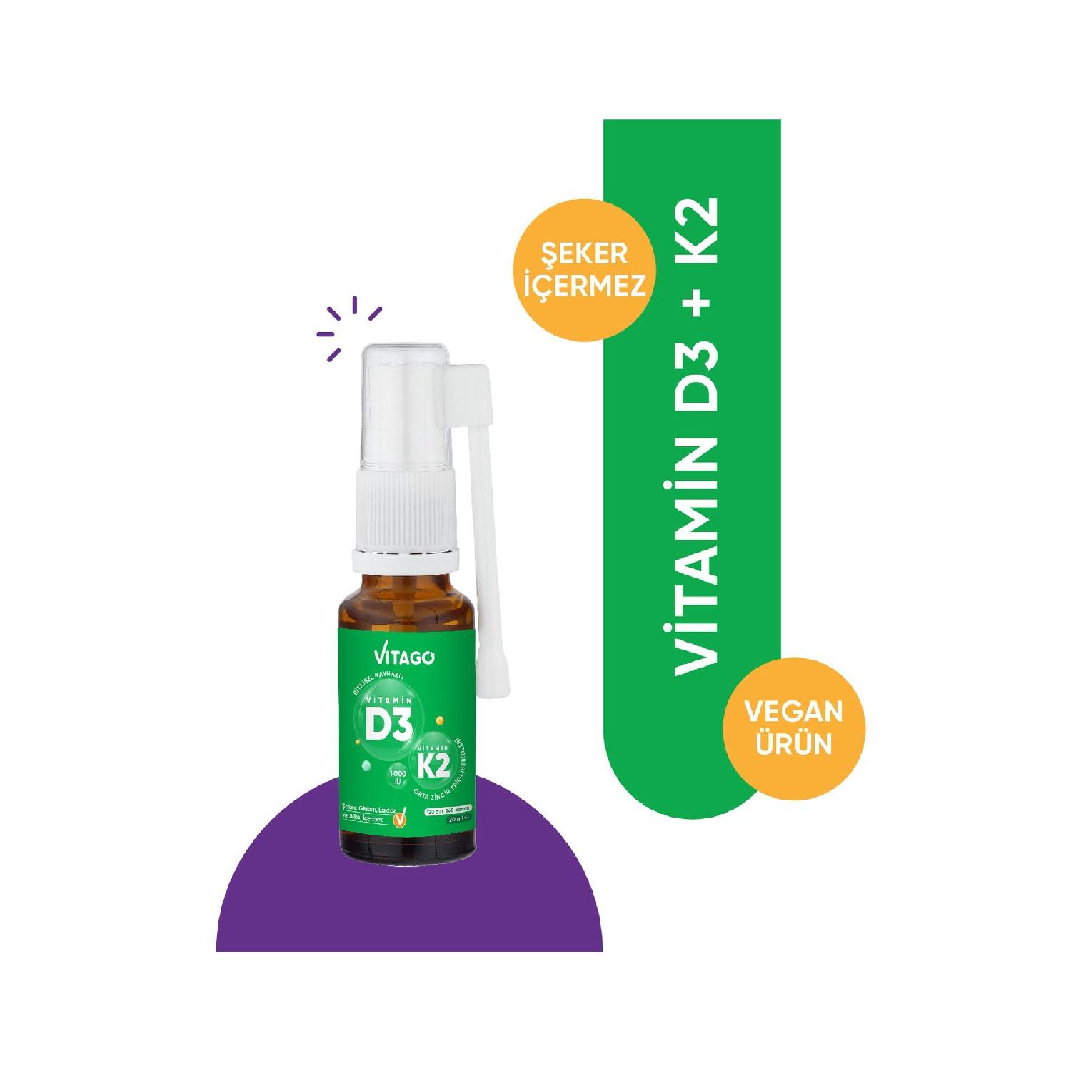 

Vitamin D3 (1000 Iu) 20 Ml Of Vegetable Based Spray Containing Vitamin K2