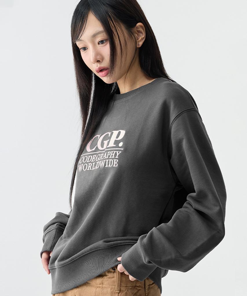 CGP (Women) Square Logo Sweatshirt_Charcoal
