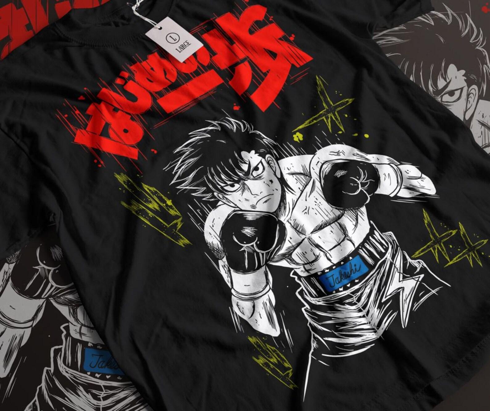 Manga T-Shirt, Sport 90s Anime Lovers, Boxing GYM Anime T-Shirt, Otaku Ropa, Graphic Anime Unisex Shirt M
