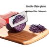 Red Handle 2-Piece Vegetable Knife & Cabbage Slicer Peeler Set