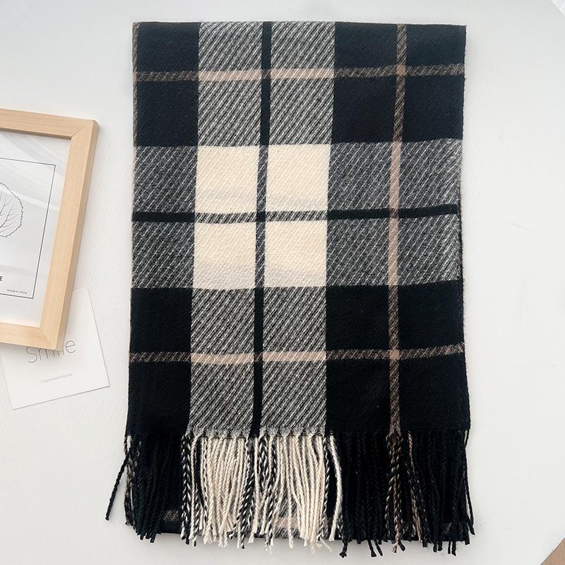 Imitation Cashmere Autumn and Winter Korean Thermal Scarf Student Atmosphere Versatile Shawl New Women's Ins Style Scarf