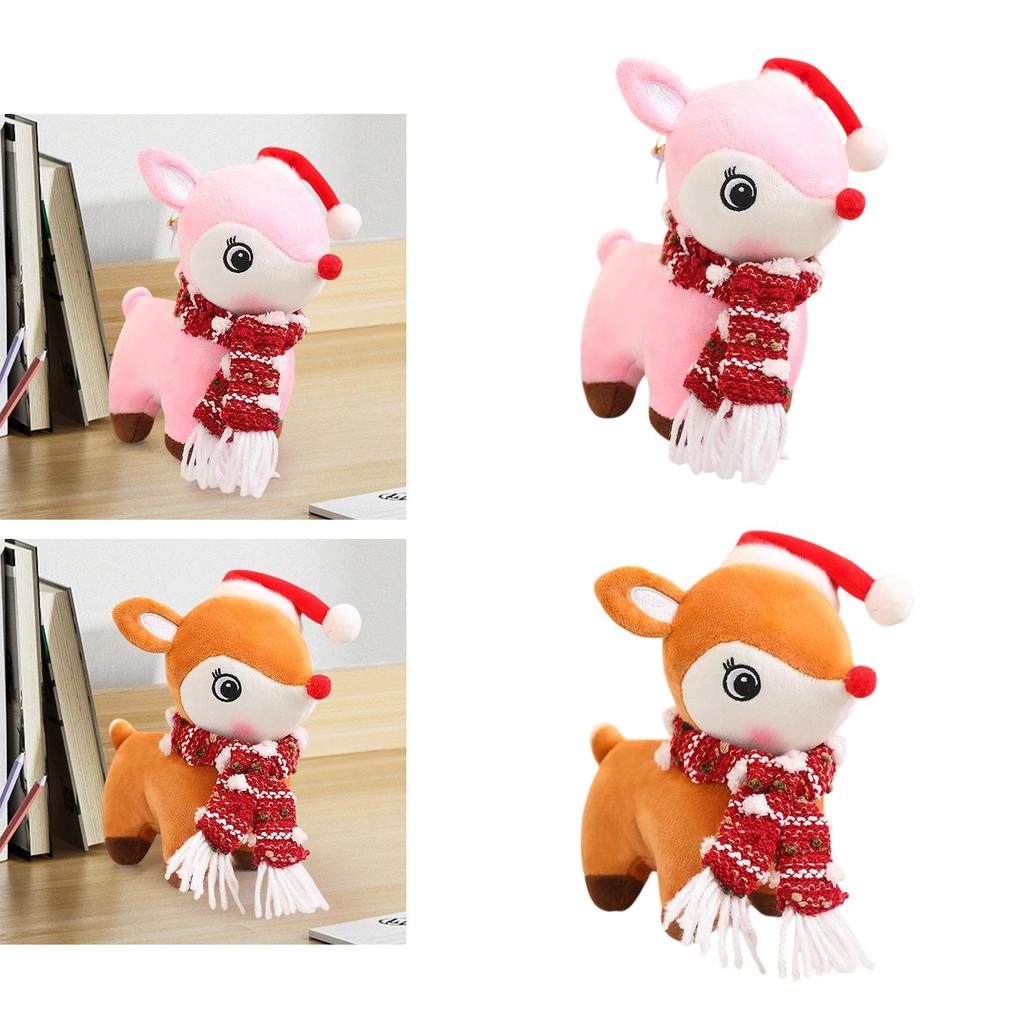Xmas Pet Stuffed Doll, Reindeer Stuffed Animal Toy for Party Holiday