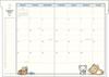 Rilakkuma 2026 Monthly ME67401 San-X Planner, A5, Thread-Bound, Index,