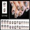 Halloween Press On Nails Square Fake Nails Acrylic Nails Spider Web False Nails Stick On Nail Full Cover Fake Nail