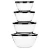 Glass Bowls With Lids 750 Ml / 1 L / 1.5 L / 2 L 8 Pcs.