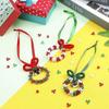 Weihnachtsperlen-Ornament für DIY-Projekte 1 Set Kunststoff-Schmuckglocken