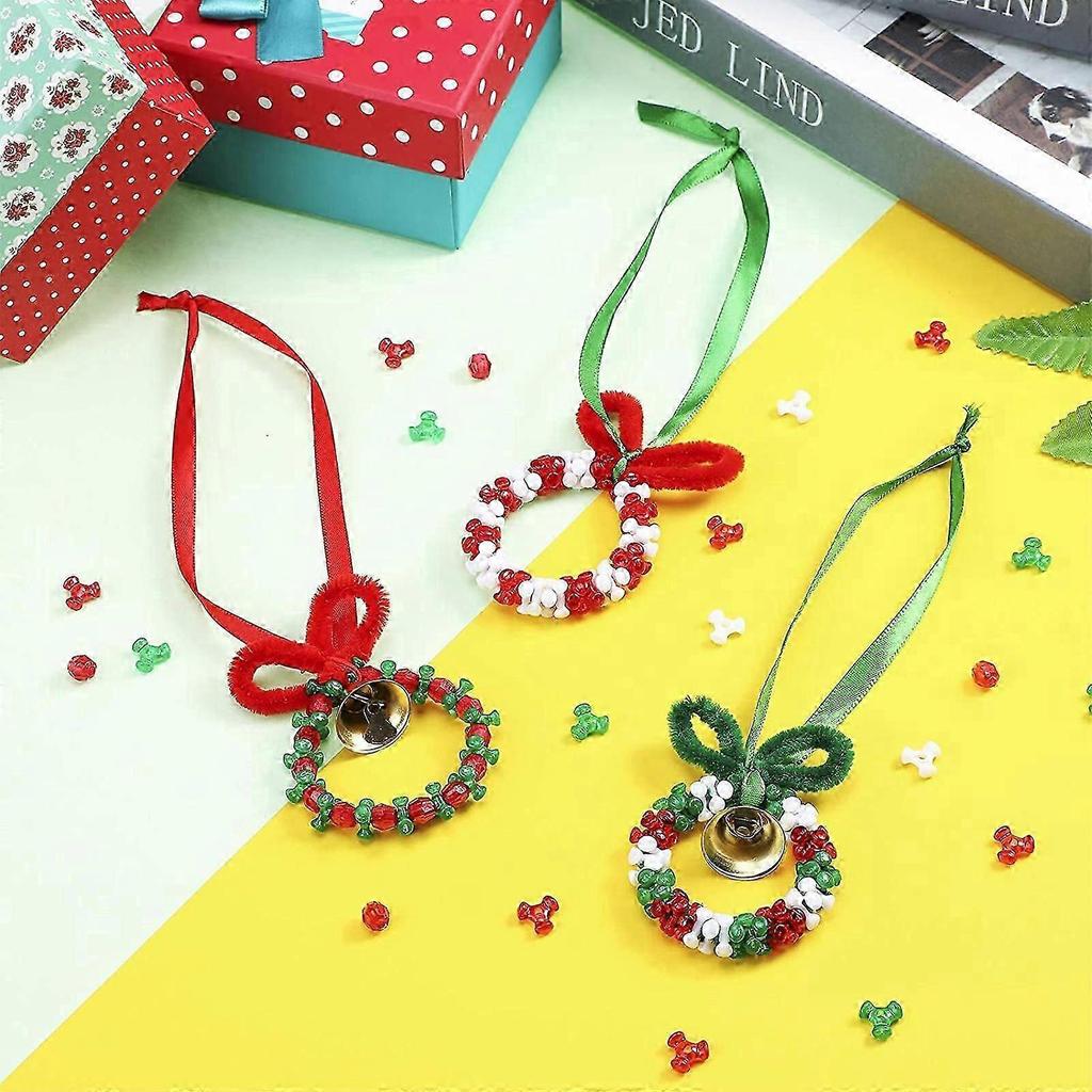 Weihnachtsperlen-Ornament für DIY-Projekte 1 Set Kunststoff-Schmuckglocken