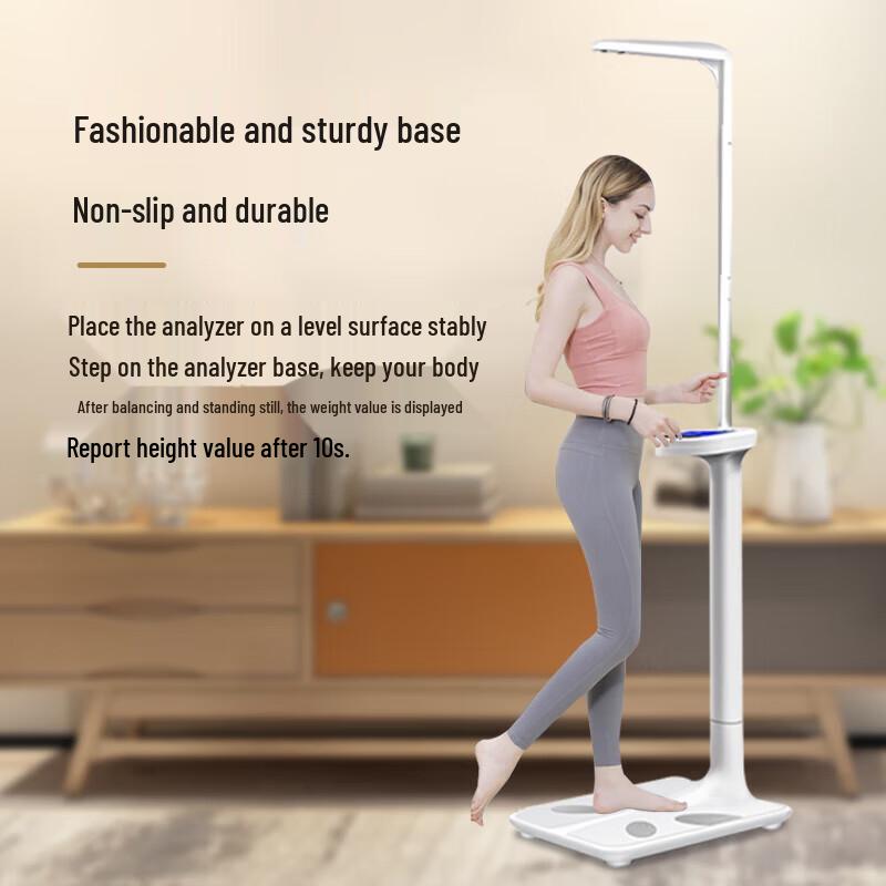 Smart Ultrasonic Height & Weight Scale with Body Fat Analysis (CN Version)