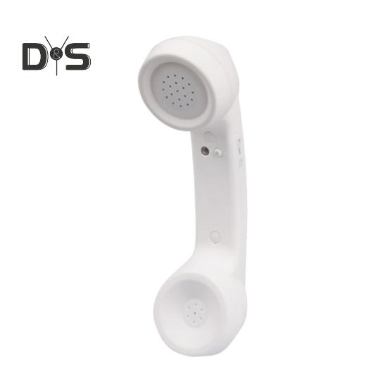 Беспроводной телефонный приемник Ретро-телефонная трубка Стабильное соединение Bluetooth-совместимый мобильный телефонный приемник Наушники белый