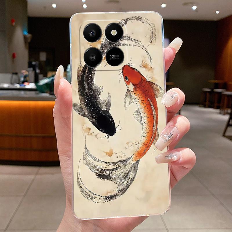 For Honor X7D Honor 400 Smart 4G 5G Luxury Dragon Cute Cool Boys Girls Soft silicone Phone Case Back Cover Transparent TPU Shell