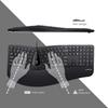 Perixx PERIDUO-505 Ergonomic Keyboard with Vertical Mouse, Wired, Adjustable Palm Rest, 4-Way Tilt Wheel, Membrane Keyboard, English Layout, Shallow