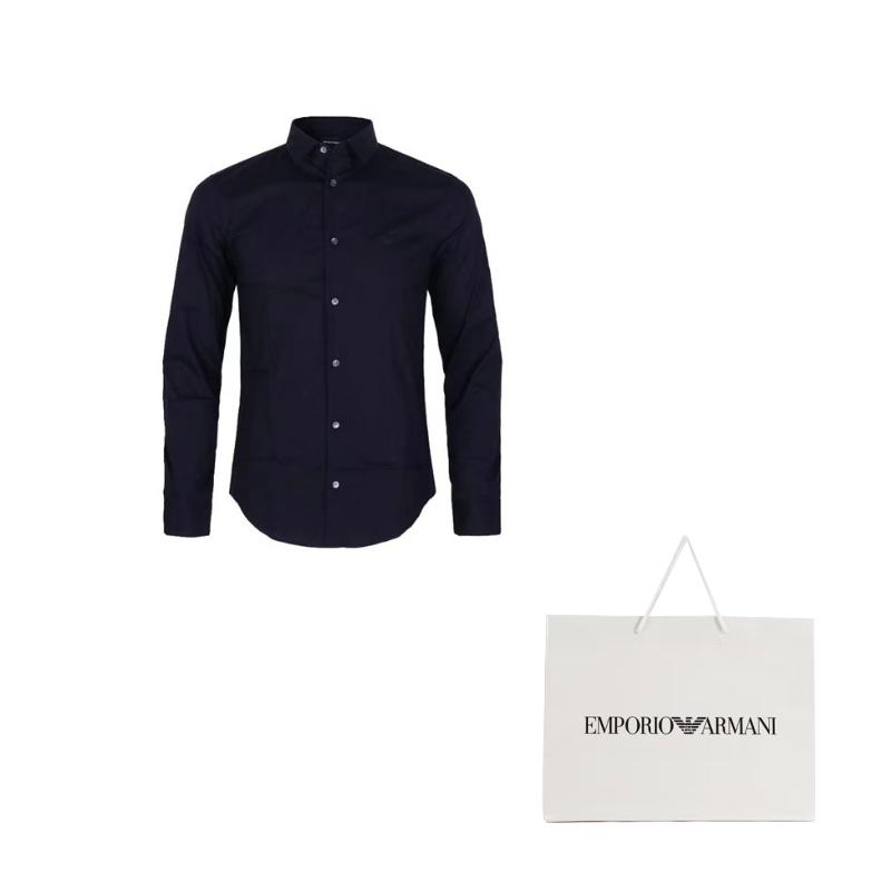 EMPORIO ARMANI Shirt Men's Blue 8N1C09-1NI9Z-0934
