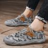 Canvas Herrenschuhe Camouflage Man Sneakers Outdoor Rutschfeste Herrenschuhe Verschleißfeste Wanderschuhe für Herren Canvas Casual Sneaker