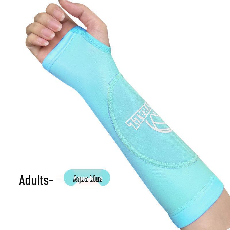 Damen Volleyball & Basketball Anti-Kollisions-Kompressions-Armstulpen - Atmungsaktive, fingerlose Sport-Ellbogenpolster für das Prüfungstraining