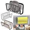 Étagère de rangement pour évier en métal, support de vidange d'évier sans perforation, porte-éponge d'évier, support d'éponge d'évier, étagère de rangement de vidange