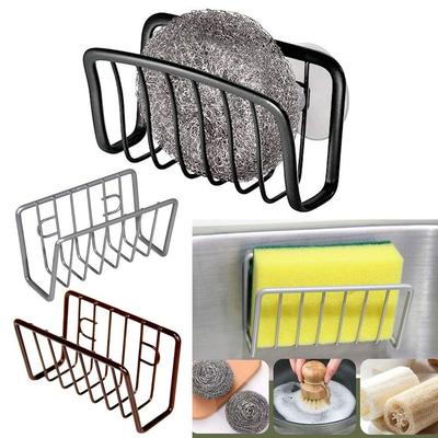 Kitchen Storage Rack Metal Sink Shelving No-punch Sink Drain Stand Sink Sponge Holder Sink Sponge Rack Drain Storage Shelf
