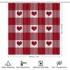 Valentines Shower Curtain Bathroom Love Farmhouse Holiday Bathroom Decor 72x72 Inches with 12 Hooks