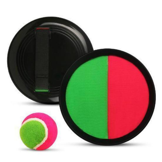 

Детская игрушка для ловли мяча с регулируемой лентой, весло для заднего двора, липкое интерактивное метание мяча для родителей и детей в помещении и на открытом воздухе красный/зелёный