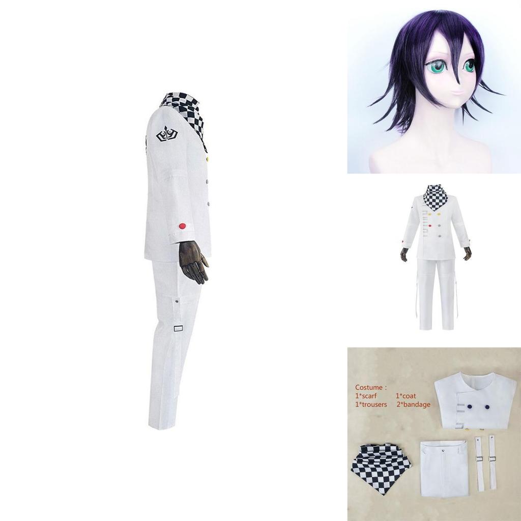 Authentic Danganronpa V3 Ouma Kokichi Cosplay Costume Full School Uniform Set