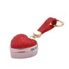 Portable Mini Pill Case Shining Bling Bling Key Pendant Compact Bag Hanging Ornaments  Car Hanging
