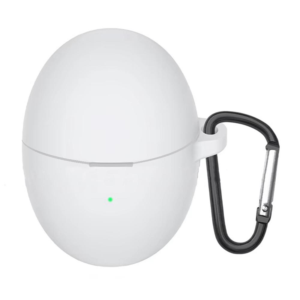 For Huawei FreeBuds 6 Silicone Case Wireless Earphone Anti-Scratch Protective Cover with Carabiner