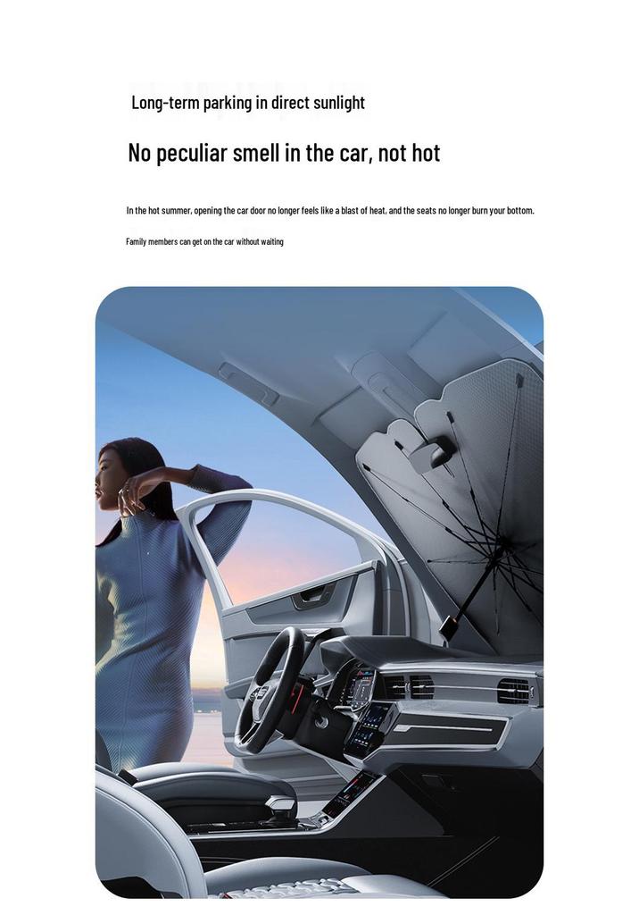 Car Front Windshield Sunshade: Heat Insulation & Sun Protection for Summer
